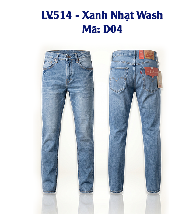 LV.514 Xanh Nhạt Wash D04
